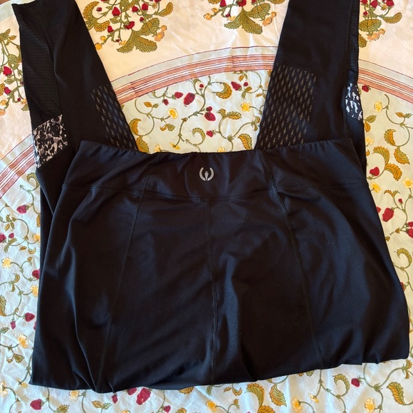 Kerrits Knee Grip Riding Tights with Patterned Detail - Picture 4 of 8